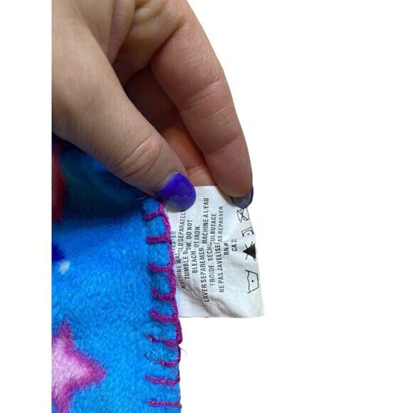 Y2K 00 Lizzie Mcguire Fleece Blanket Bag With Attached Drawstring Backpack 59" X - Picture 6 of 6